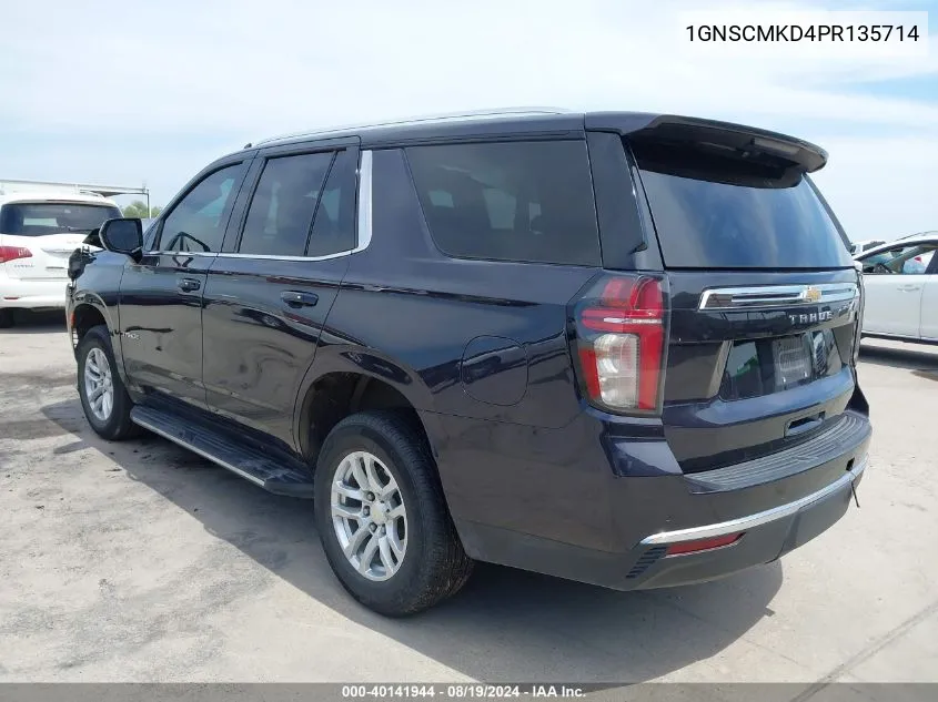 1GNSCMKD4PR135714 2023 Chevrolet Tahoe 2Wd Ls