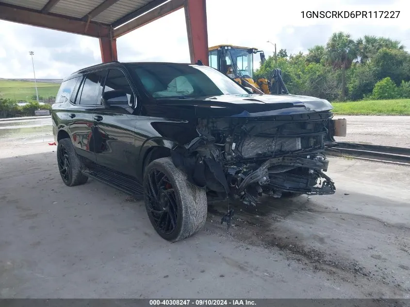 2023 Chevrolet Tahoe 2Wd Rst VIN: 1GNSCRKD6PR117227 Lot: 40308247