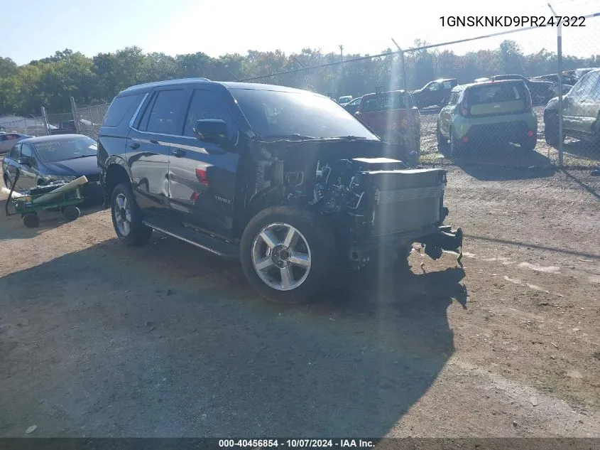 2023 Chevrolet Tahoe K1500 Lt VIN: 1GNSKNKD9PR247322 Lot: 40456854