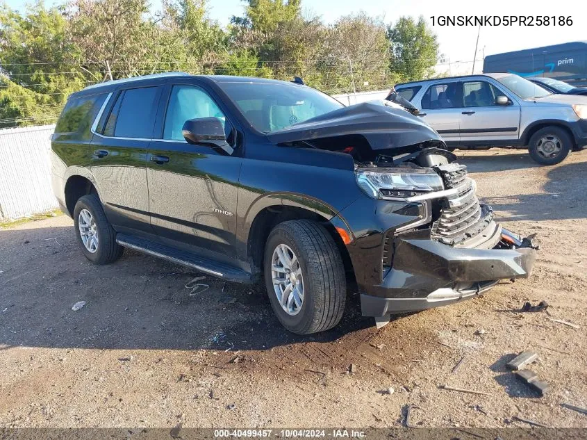 2023 Chevrolet Tahoe Lt VIN: 1GNSKNKD5PR258186 Lot: 40499457