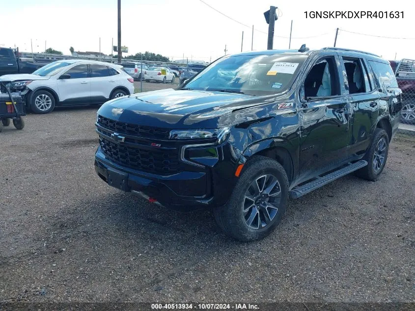 2023 Chevrolet Tahoe 4Wd Z71 VIN: 1GNSKPKDXPR401631 Lot: 40513934