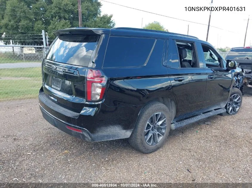 2023 Chevrolet Tahoe 4Wd Z71 VIN: 1GNSKPKDXPR401631 Lot: 40513934