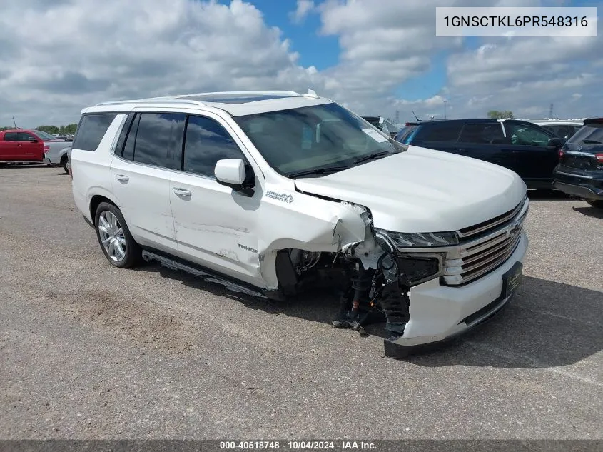 2023 Chevrolet Tahoe 2Wd High Country VIN: 1GNSCTKL6PR548316 Lot: 40518748