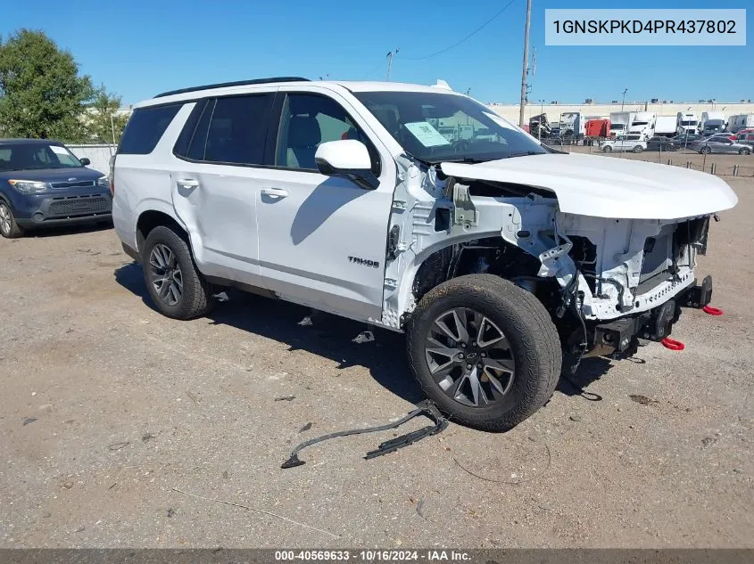 2023 Chevrolet Tahoe 4Wd Z71 VIN: 1GNSKPKD4PR437802 Lot: 40569633