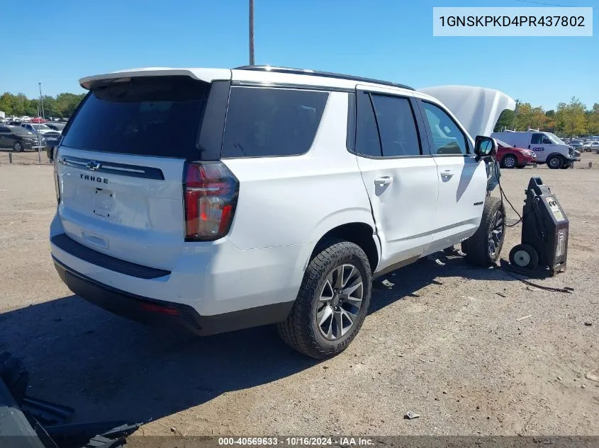 2023 Chevrolet Tahoe 4Wd Z71 VIN: 1GNSKPKD4PR437802 Lot: 40569633