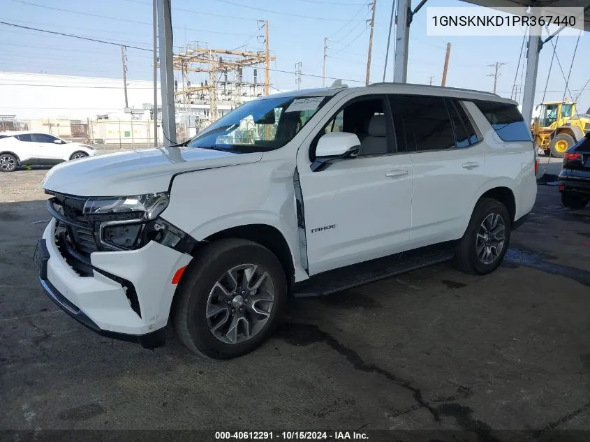 2023 Chevrolet Tahoe 4Wd Lt VIN: 1GNSKNKD1PR367440 Lot: 40612291