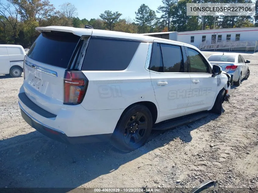 2023 Chevrolet Tahoe 2Wd Commercial Fleet VIN: 1GNSCLED5PR227906 Lot: 40692829