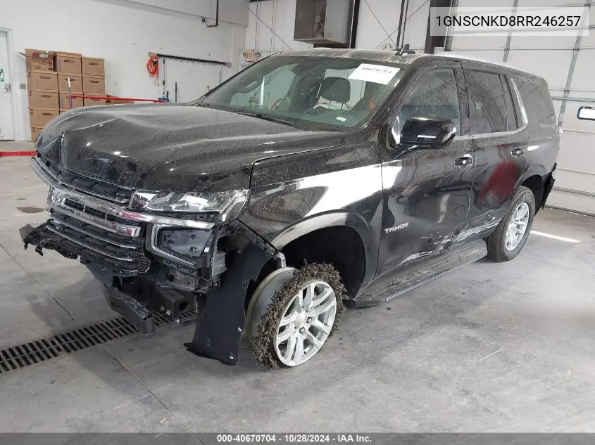 2024 Chevrolet Tahoe 2Wd Lt VIN: 1GNSCNKD8RR246257 Lot: 40670704