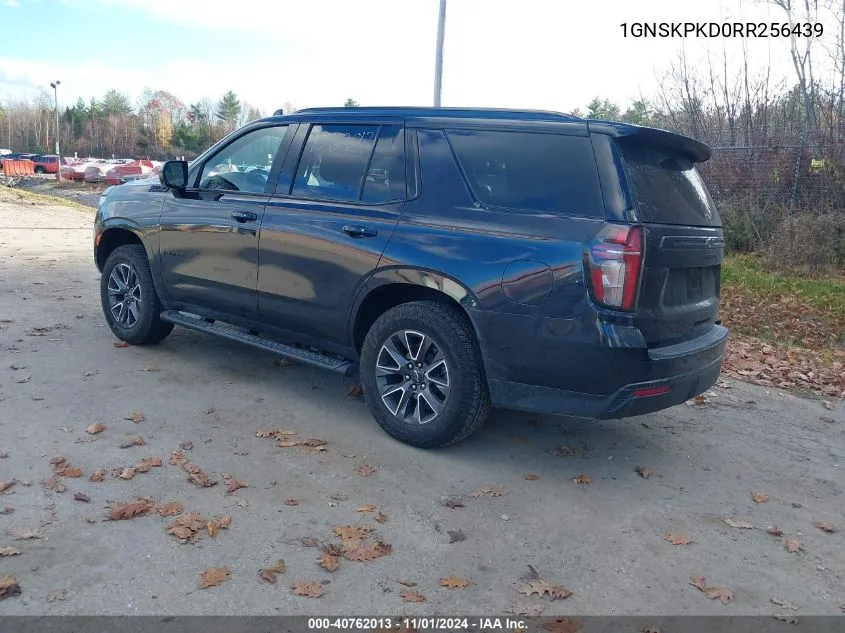 2024 Chevrolet Tahoe 4Wd Z71 VIN: 1GNSKPKD0RR256439 Lot: 40762013