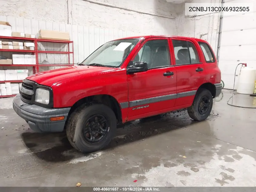 1999 Chevrolet Tracker VIN: 2CNBJ13C0X6932505 Lot: 40601657