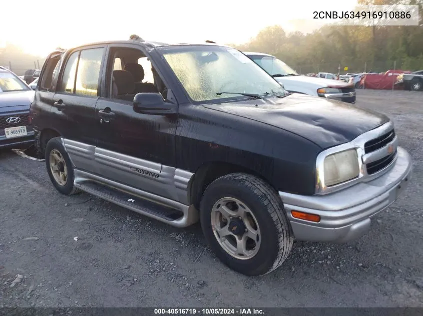 2CNBJ634916910886 2001 Chevrolet Tracker Lt