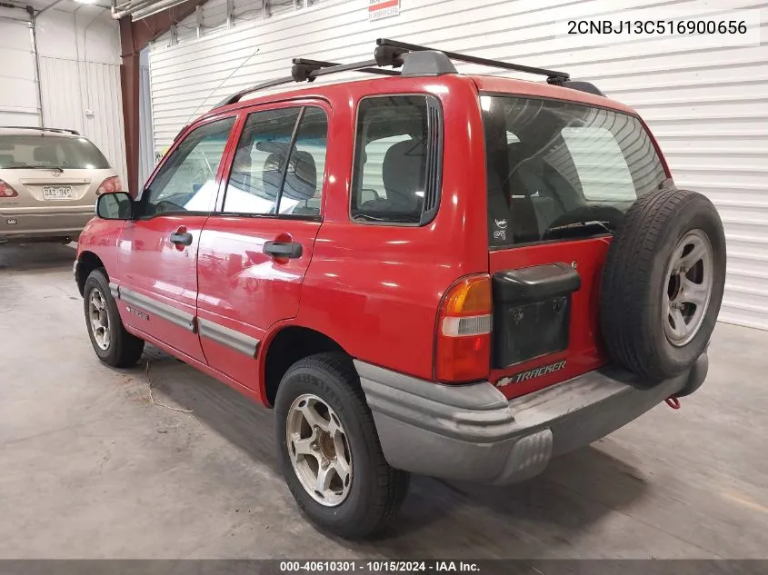 2001 Chevrolet Tracker Hard Top Base VIN: 2CNBJ13C516900656 Lot: 40610301