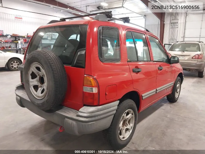 2001 Chevrolet Tracker Hard Top Base VIN: 2CNBJ13C516900656 Lot: 40610301