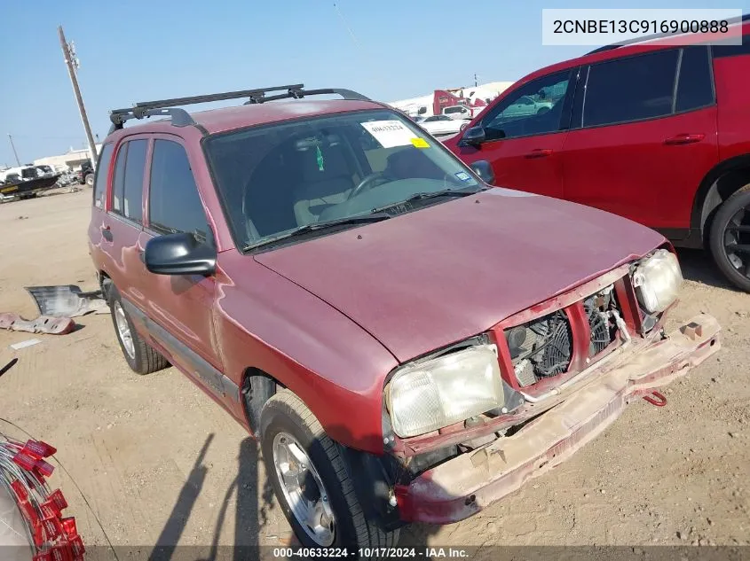 2001 Chevrolet Tracker VIN: 2CNBE13C916900888 Lot: 40633224