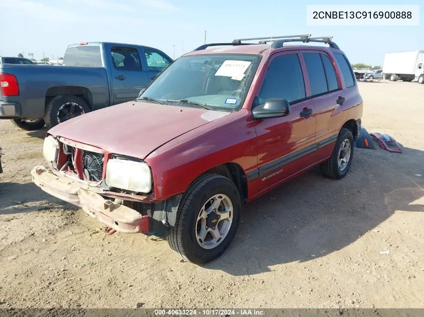 2001 Chevrolet Tracker VIN: 2CNBE13C916900888 Lot: 40633224