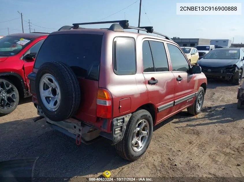 2001 Chevrolet Tracker VIN: 2CNBE13C916900888 Lot: 40633224