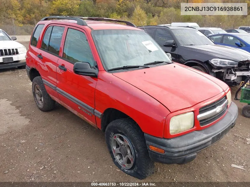 2001 Chevrolet Tracker Hard Top Base VIN: 2CNBJ13C916938861 Lot: 40663753