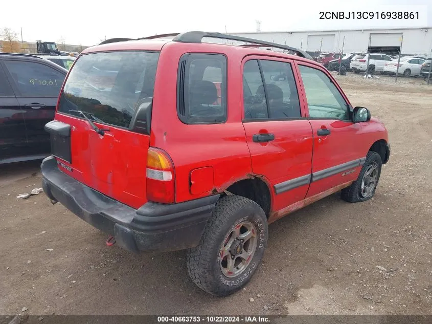 2001 Chevrolet Tracker Hard Top Base VIN: 2CNBJ13C916938861 Lot: 40663753