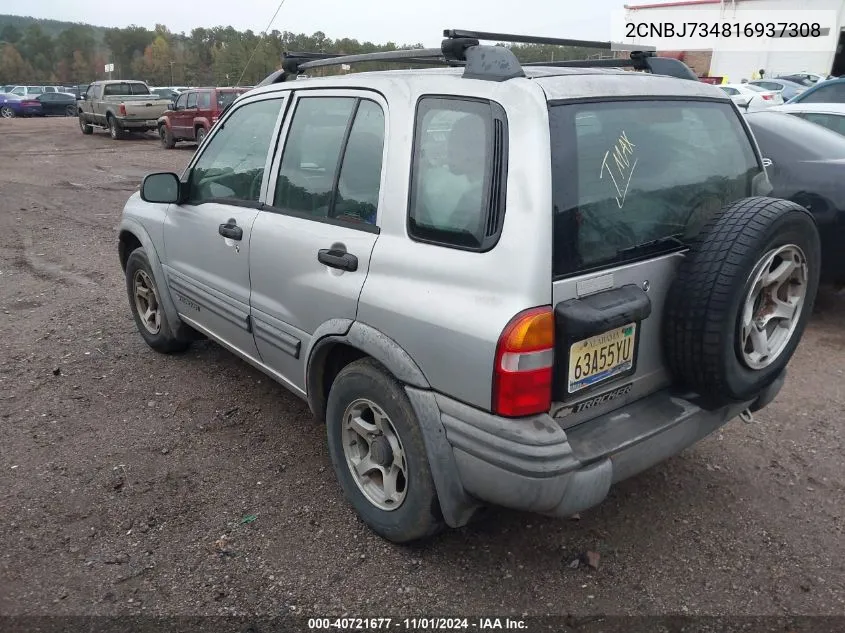 2001 Chevrolet Tracker Hard Top Zr2 VIN: 2CNBJ734816937308 Lot: 40721677