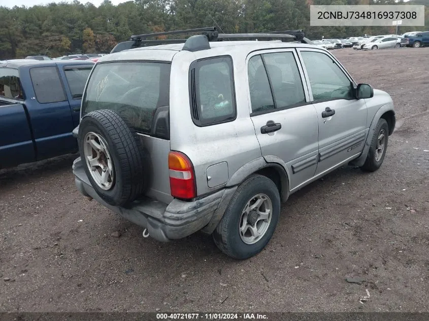 2001 Chevrolet Tracker Hard Top Zr2 VIN: 2CNBJ734816937308 Lot: 40721677