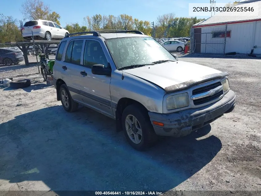 2CNBJ13C026925546 2002 Chevrolet Tracker Hard Top Base