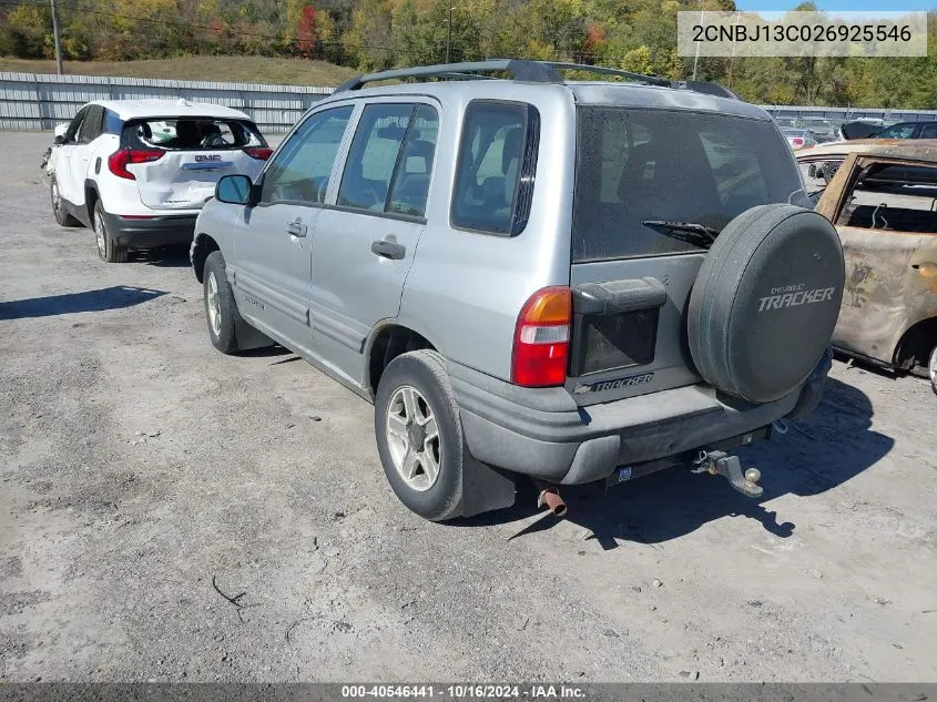 2002 Chevrolet Tracker Hard Top Base VIN: 2CNBJ13C026925546 Lot: 40546441