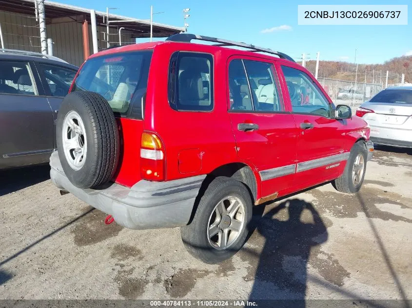 2002 Chevrolet Tracker Hard Top Base VIN: 2CNBJ13C026906737 Lot: 40784113