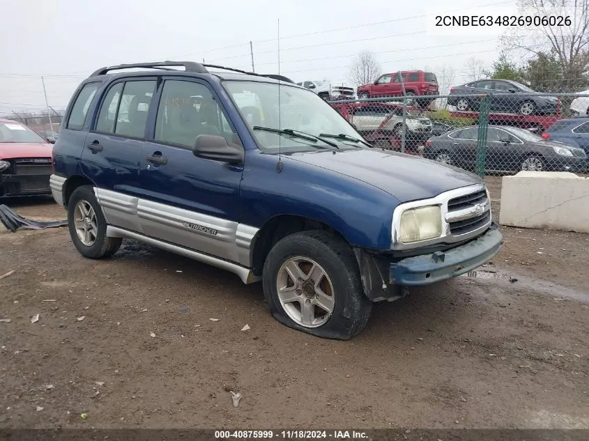 2002 Chevrolet Tracker Hard Top Lt VIN: 2CNBE634826906026 Lot: 40875999