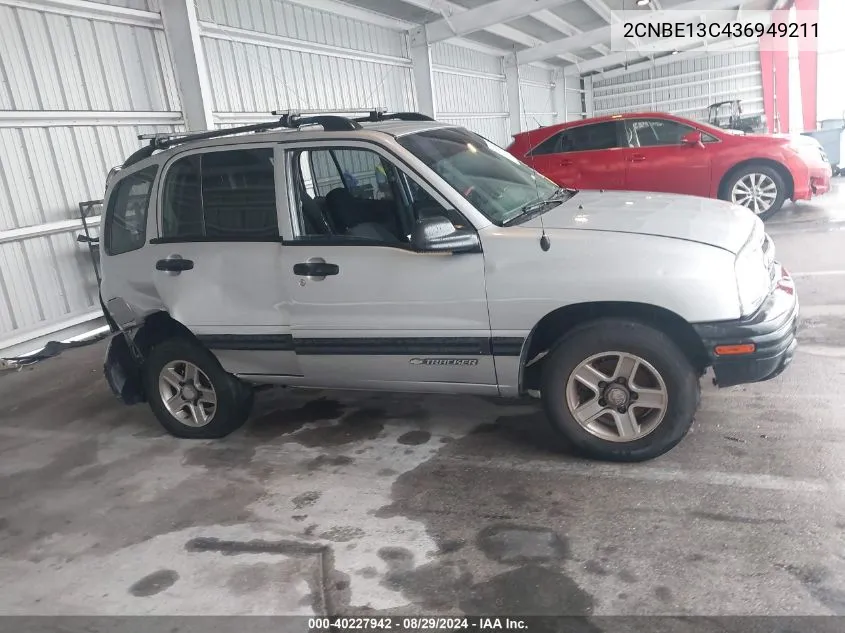 2003 Chevrolet Tracker Hard Top Base VIN: 2CNBE13C436949211 Lot: 40227942