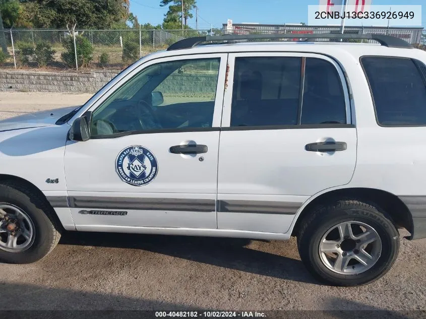 2003 Chevrolet Tracker Hard Top Base VIN: 2CNBJ13C336926949 Lot: 40482182