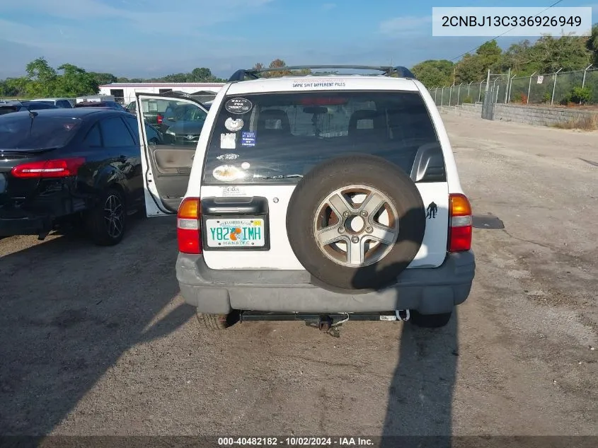 2CNBJ13C336926949 2003 Chevrolet Tracker Hard Top Base