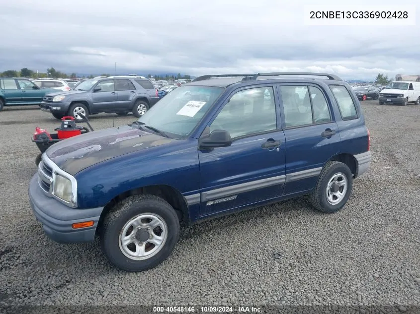 2CNBE13C336902428 2003 Chevrolet Tracker Hard Top Base