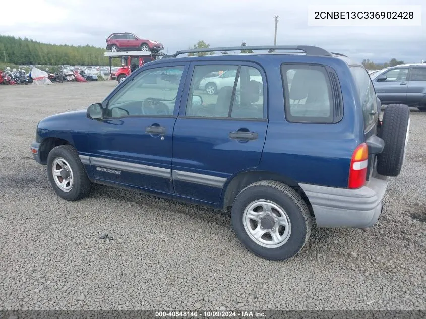 2003 Chevrolet Tracker Hard Top Base VIN: 2CNBE13C336902428 Lot: 40548146