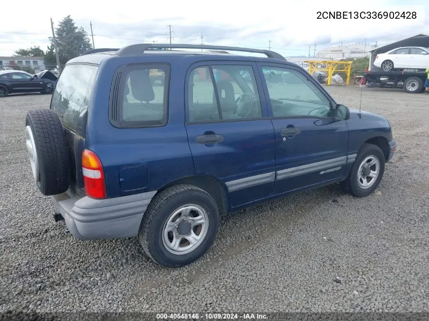 2003 Chevrolet Tracker Hard Top Base VIN: 2CNBE13C336902428 Lot: 40548146