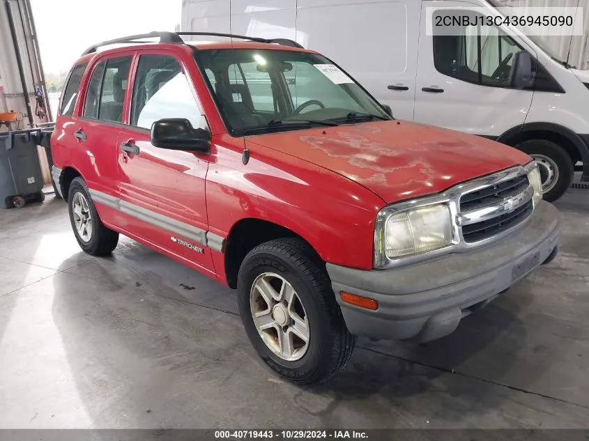 2003 Chevrolet Tracker Hard Top Base VIN: 2CNBJ13C436945090 Lot: 40719443