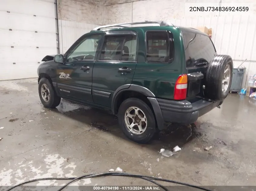 2003 Chevrolet Tracker Hard Top Zr2 VIN: 2CNBJ734836924559 Lot: 40794198