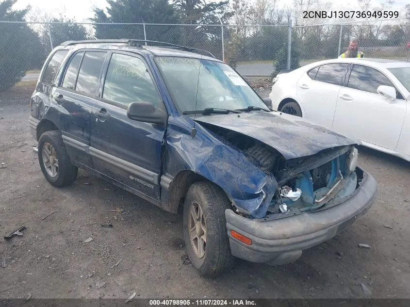 2003 Chevrolet Tracker Hard Top Base VIN: 2CNBJ13C736949599 Lot: 40798905