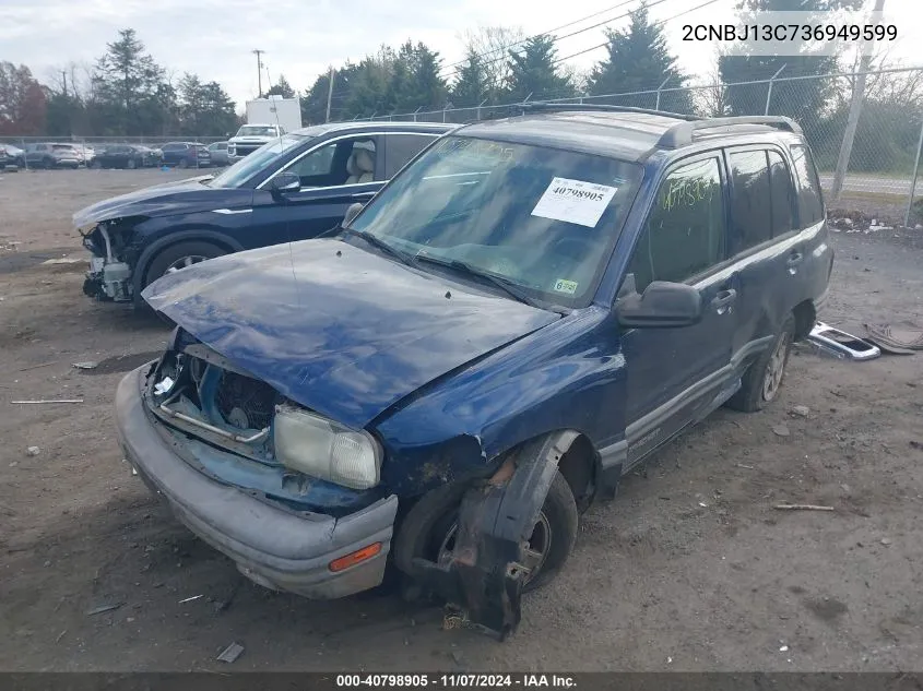 2003 Chevrolet Tracker Hard Top Base VIN: 2CNBJ13C736949599 Lot: 40798905