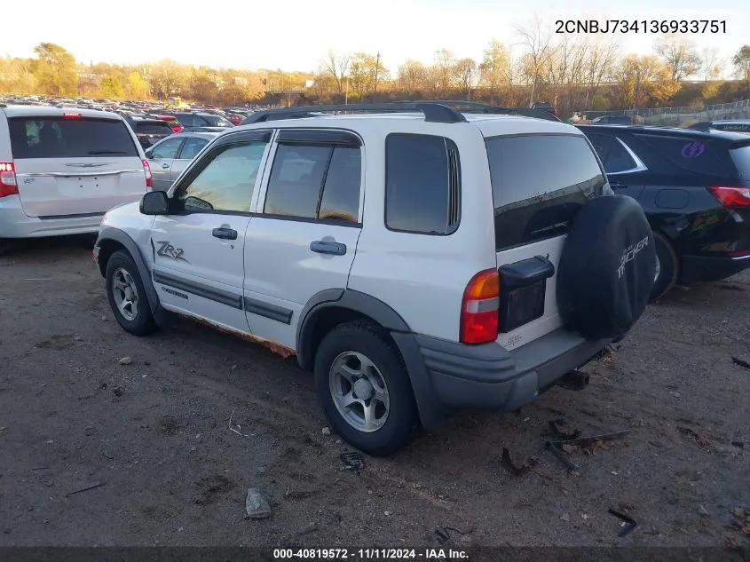 2003 Chevrolet Tracker Hard Top Zr2 VIN: 2CNBJ734136933751 Lot: 40819572