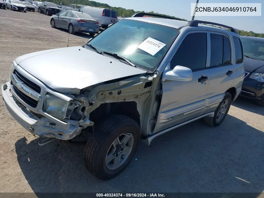 2004 Chevrolet Tracker Lt VIN: 2CNBJ634046910764 Lot: 40324374