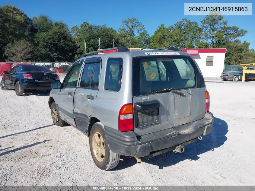 2004 Chevrolet Tracker VIN: 2CNBJ134146915863 Lot: 40574718