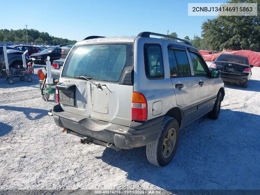 2004 Chevrolet Tracker VIN: 2CNBJ134146915863 Lot: 40574718