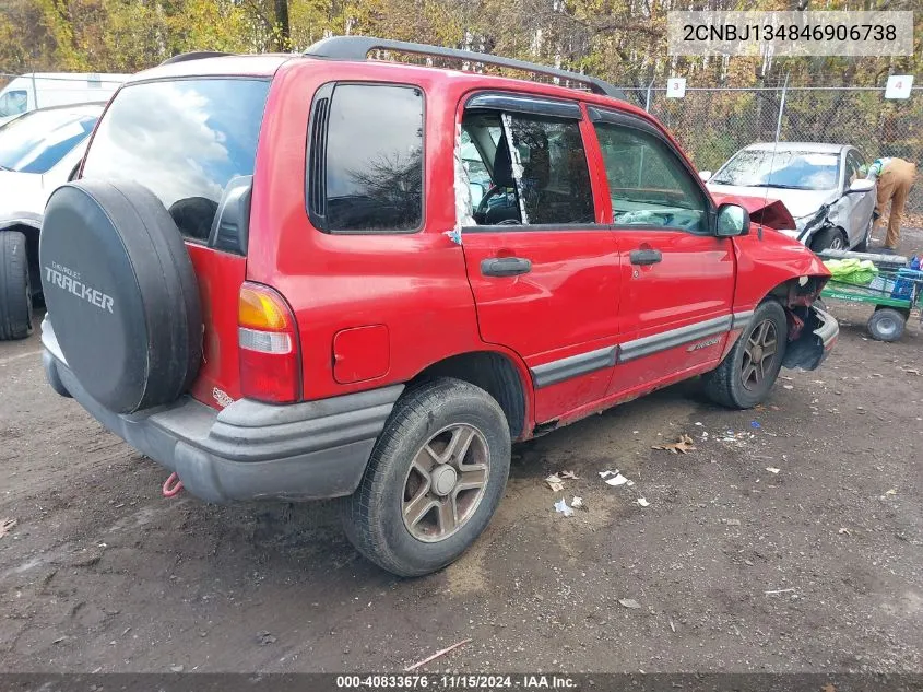 2004 Chevrolet Tracker VIN: 2CNBJ134846906738 Lot: 40833676