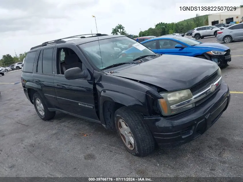 2002 Chevrolet Trailblazer Ls VIN: 1GNDS13S822507029 Lot: 39766776