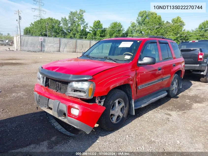 1GNDT13S022270744 2002 Chevrolet Trailblazer Lt