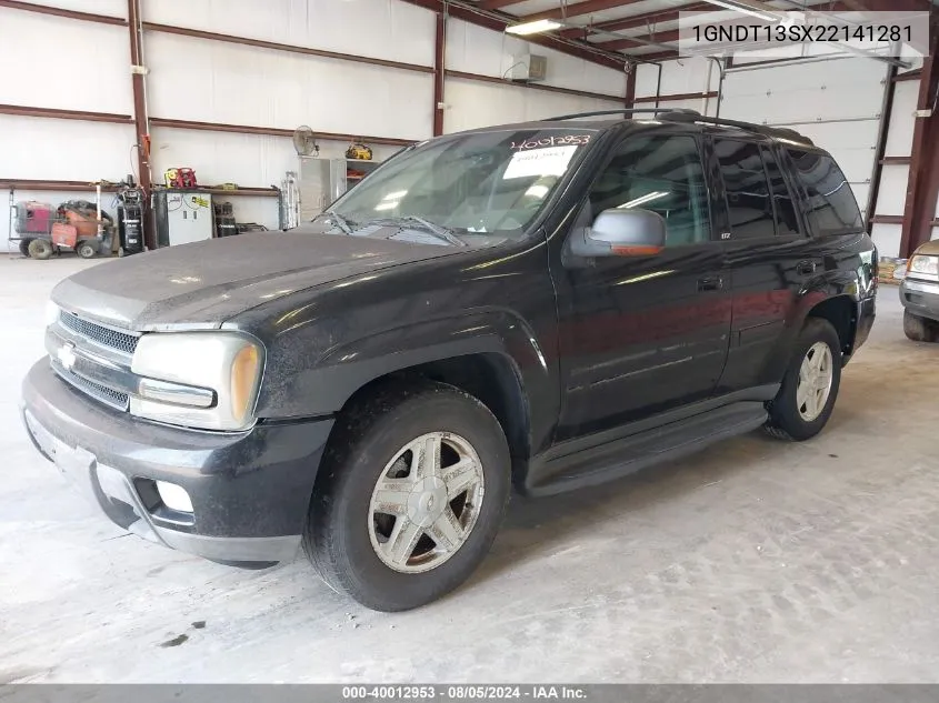 2002 Chevrolet Trailblazer Ltz VIN: 1GNDT13SX22141281 Lot: 40012953