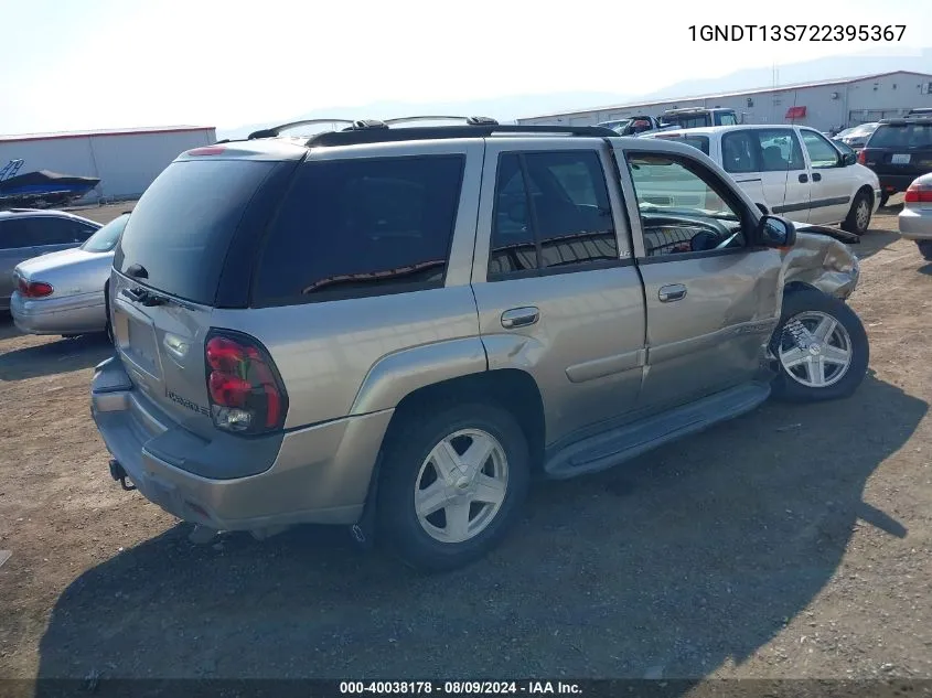 2002 Chevrolet Trailblazer Ltz VIN: 1GNDT13S722395367 Lot: 40038178