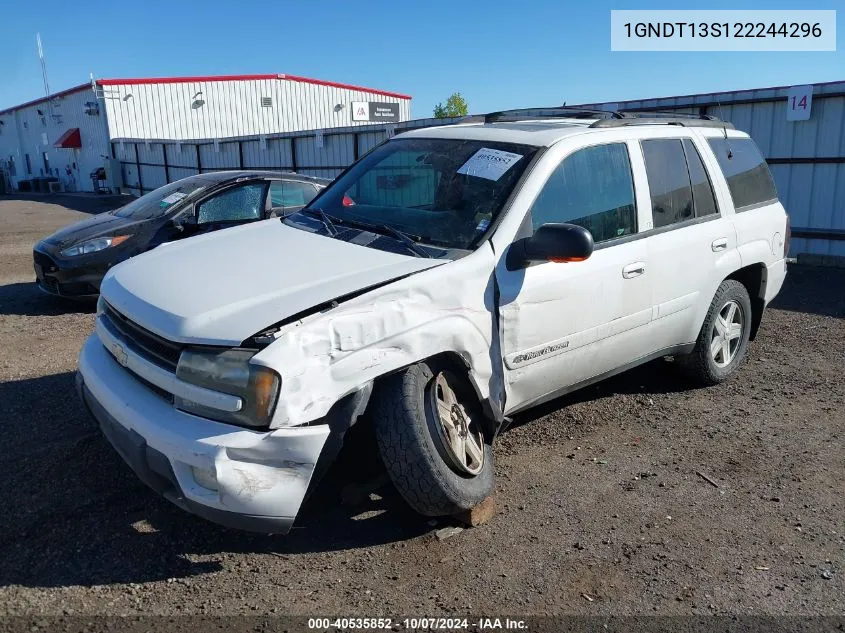 2002 Chevrolet Trailblazer Ltz VIN: 1GNDT13S122244296 Lot: 40535852