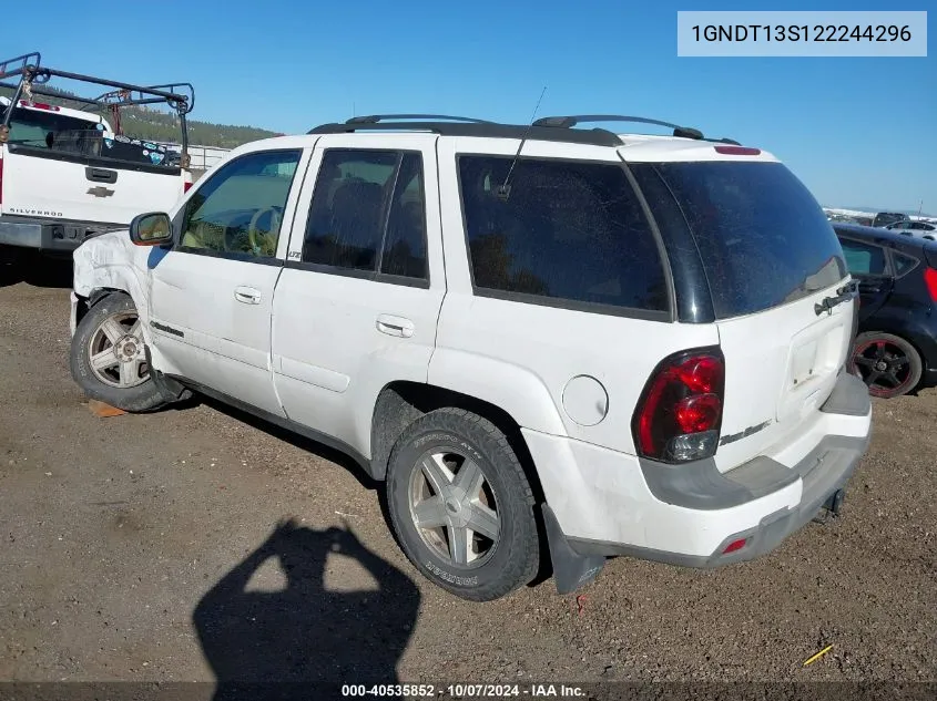 2002 Chevrolet Trailblazer Ltz VIN: 1GNDT13S122244296 Lot: 40535852