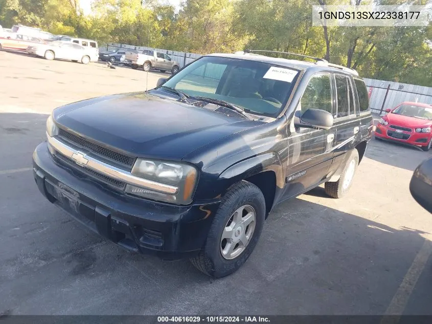 2002 Chevrolet Trailblazer Ls VIN: 1GNDS13SX22338177 Lot: 40616029